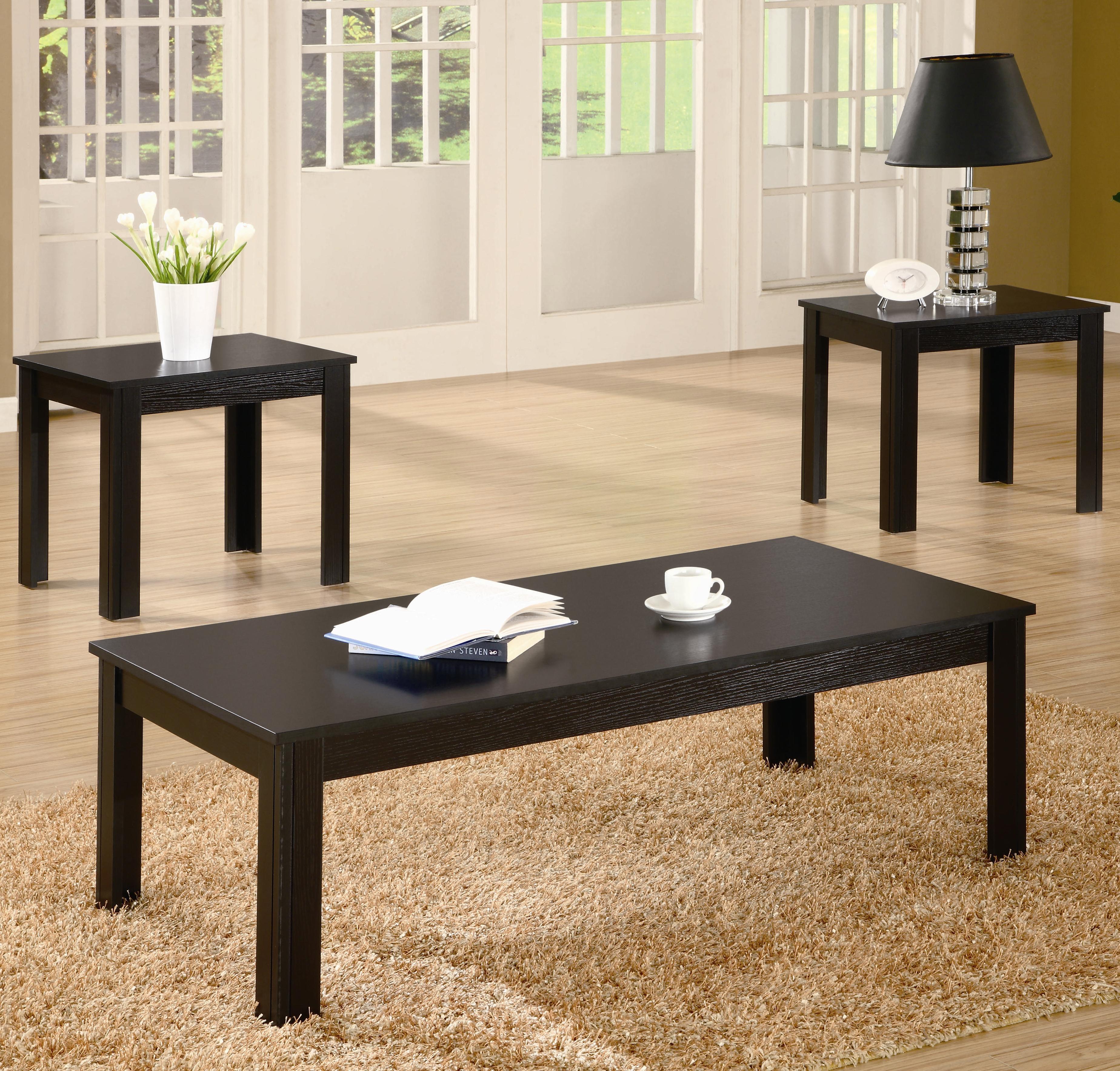 Black Coffee Table Sets Amazon Com Black Nesting Tables Living Room